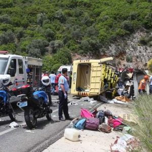 حادث سير مفجع في انطاليا جنوب غربي تركيا