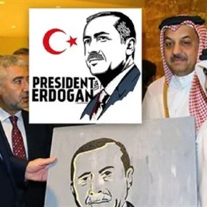 رسام قطري يحتفل بفوز أردوغان بالانتخابات التركية على طريقته الخاصة!