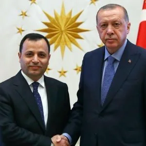 أردوغان يستقبل رئيس المحكمة الدستورية في المجمع الرئاسي بأنقرة