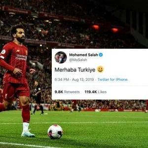 أول تعليق من محمد صلاح بعد وصوله إلى تركيا (فيديو)