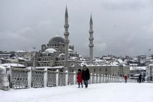 ثلوج في إسطنبول (أرشيف)