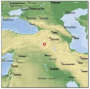 بالصور| زلزالان بقوة 4.3 و3.4 يضربان شرقي تركيا.. وهلّع بين المواطنين