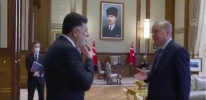 أردوغان يعلق على لحية السراج الطويلة “فيديو”