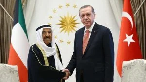 أمير الكويت يبعث رسالة للرئيس أردوغان