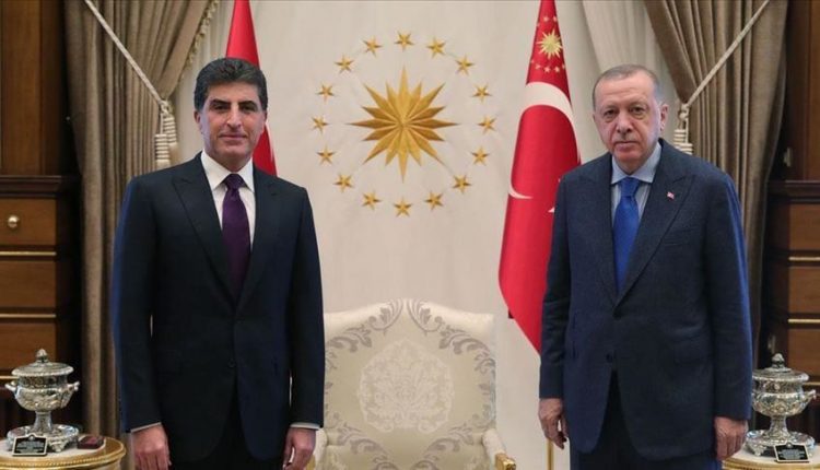 أردوغان ورئيس اقليم شمال العراق