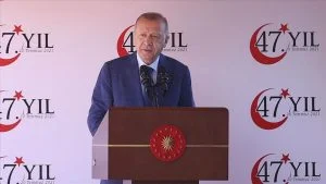 أردوغان يستقبل رئيس وزراء قبرص التركية