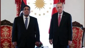 أردوغان يلتقي رئيس المجلس الليبي